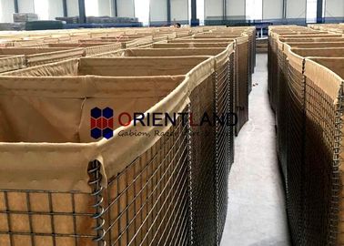 Sand Wall Welded Mesh Defensive Barrier Container Units Customized Colors